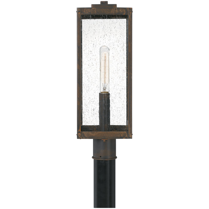 Quoizel WVR9007IZ One Light Outdoor Post Mount, Industrial Bronze