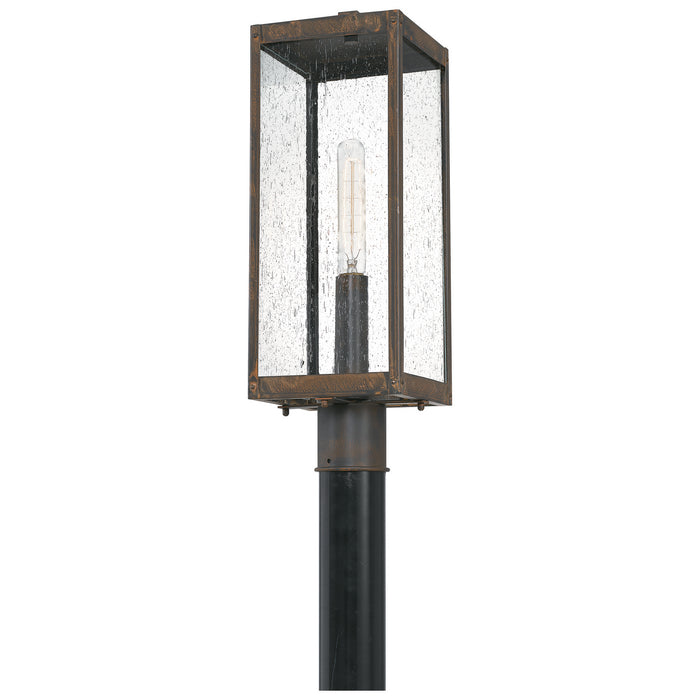 Quoizel WVR9007IZ One Light Outdoor Post Mount, Industrial Bronze