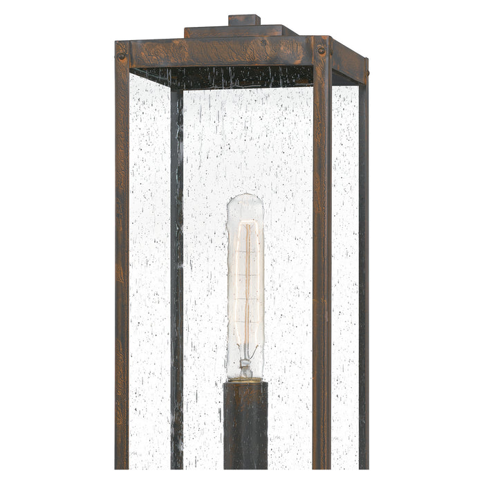 Quoizel WVR9007IZ One Light Outdoor Post Mount, Industrial Bronze