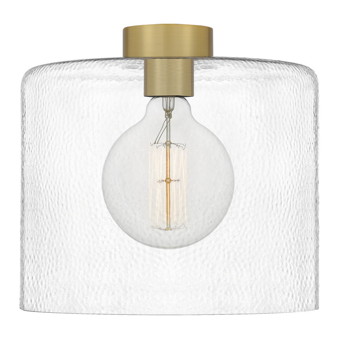 Quoizel ABR1512AB One Light Mini Pendant, Aged Brass
