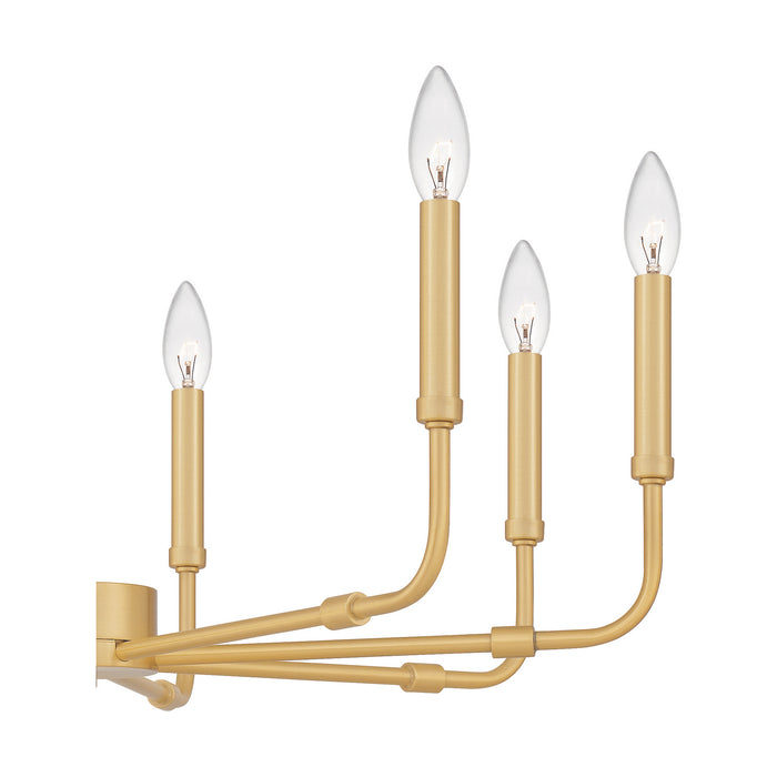 Quoizel ABR5028AB Eight Light Chandelier, Aged Brass