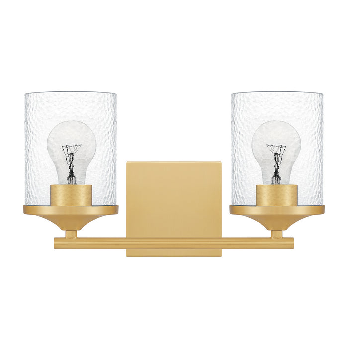 Quoizel ABR8614AB Two Light Bath, Aged Brass