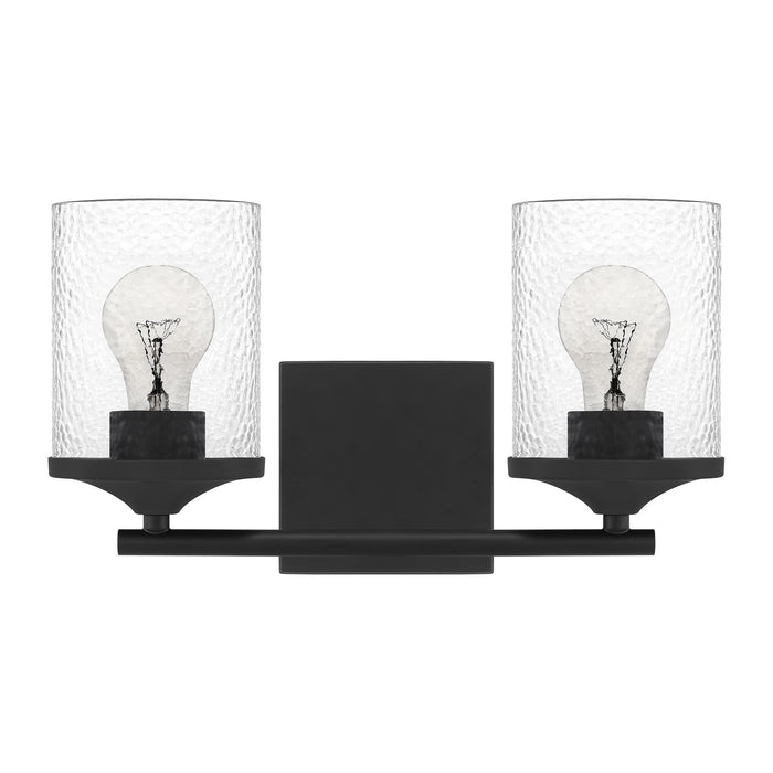Quoizel ABR8614MBK Two Light Bath, Matte Black