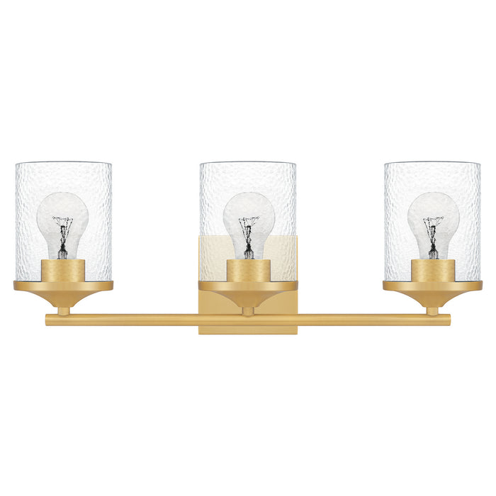 Quoizel ABR8621AB Three Light Bath, Aged Brass