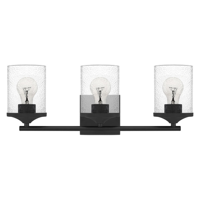 Quoizel ABR8621MBK Three Light Bath, Matte Black