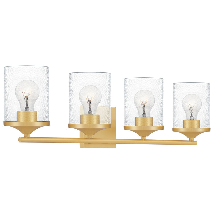 Quoizel ABR8628AB Four Light Bath, Aged Brass