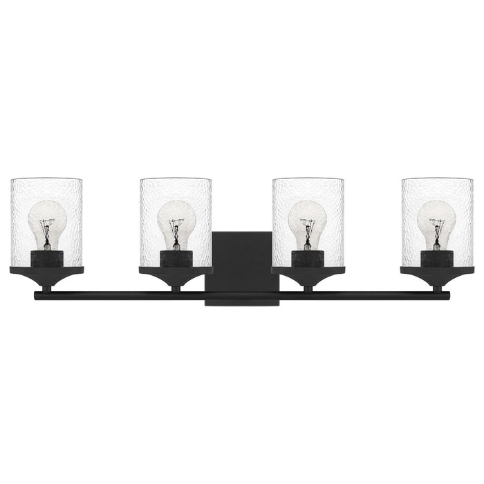 Quoizel ABR8628MBK Four Light Bath, Matte Black