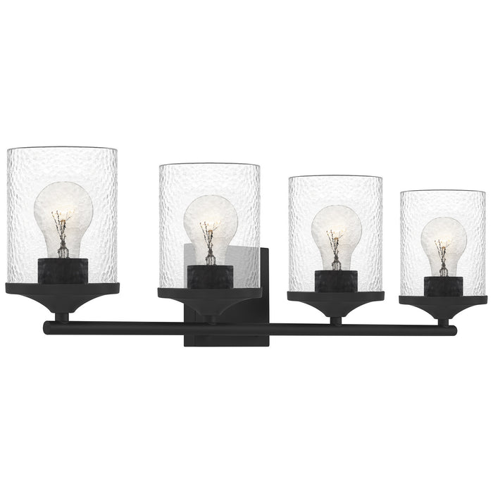 Quoizel ABR8628MBK Four Light Bath, Matte Black