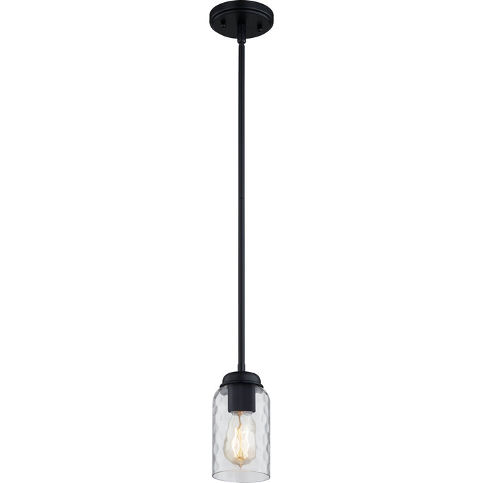 Quoizel BLA1505MBK One Light Mini Pendant, Matte Black