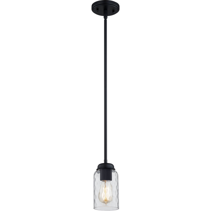 Quoizel BLA1505MBK One Light Mini Pendant, Matte Black