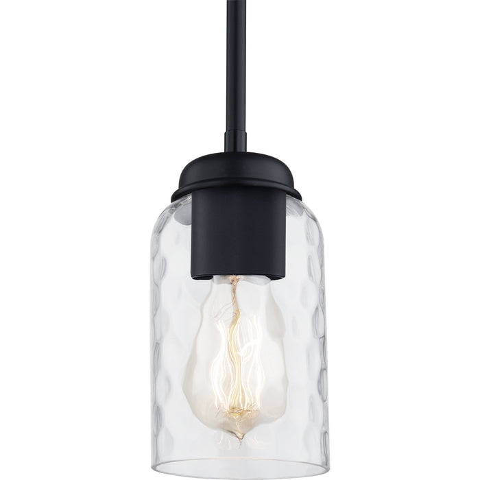 Quoizel BLA1505MBK One Light Mini Pendant, Matte Black