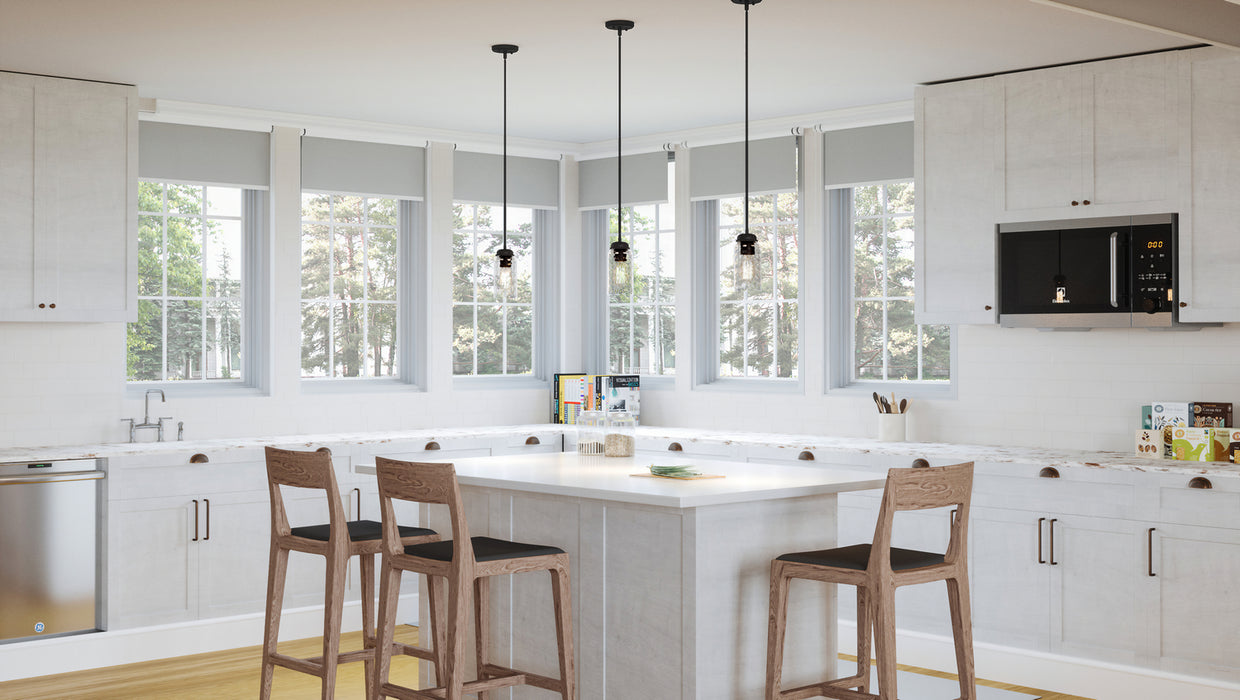 Quoizel BLA1505MBK One Light Mini Pendant, Matte Black