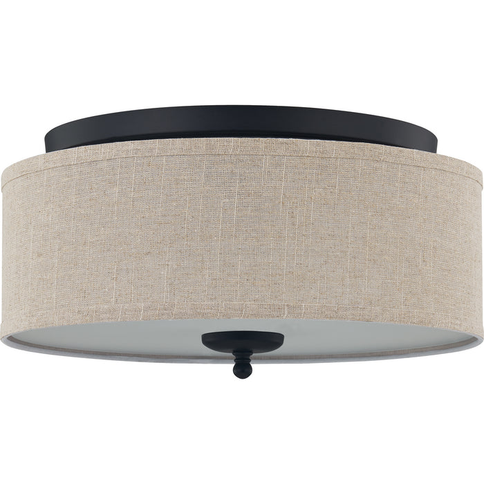 Quoizel BLA1616MBK Three Light Flush Mount, Matte Black