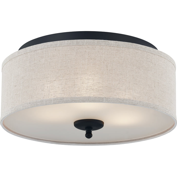 Quoizel BLA1616MBK Three Light Flush Mount, Matte Black