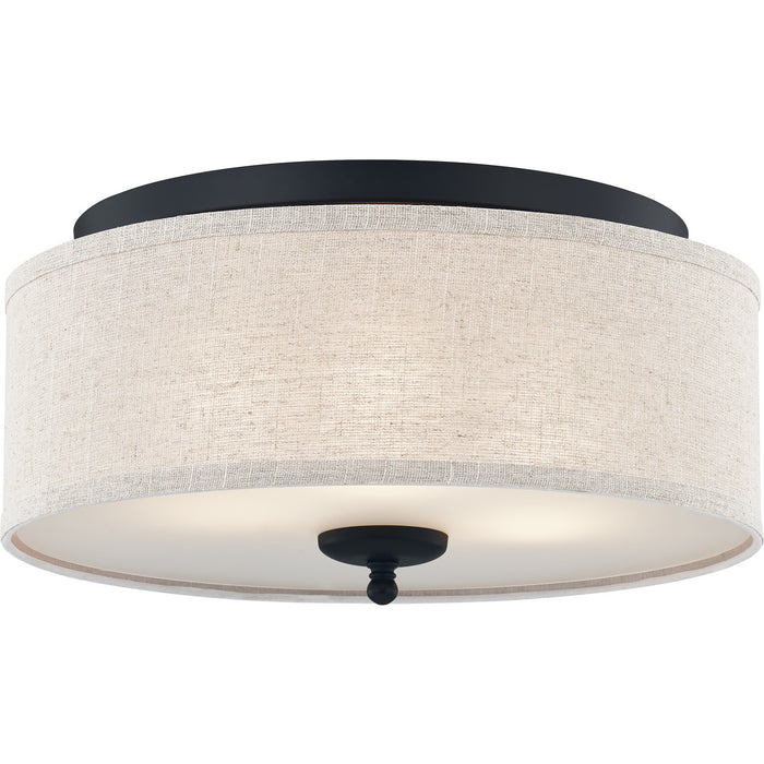 Quoizel BLA1616MBK Three Light Flush Mount, Matte Black