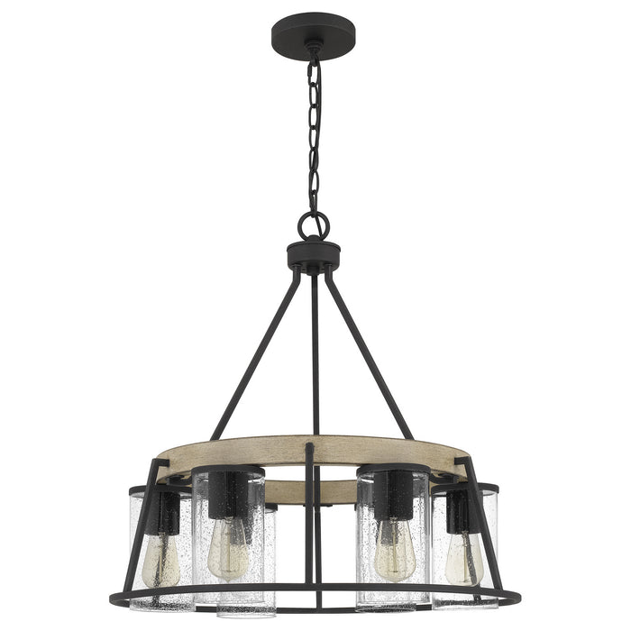 Quoizel BRT3525GK Six Light Chandelier, Grey Ash