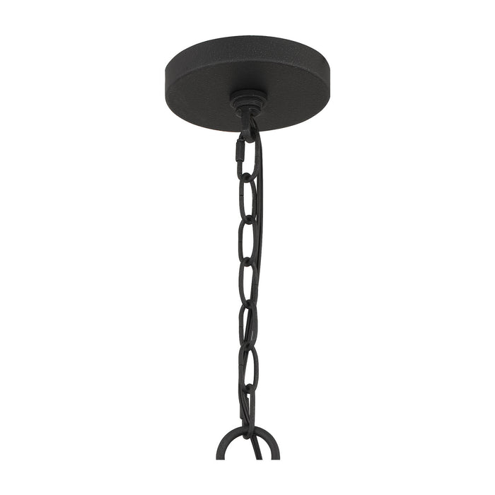 Quoizel BRT3525GK Six Light Chandelier, Grey Ash