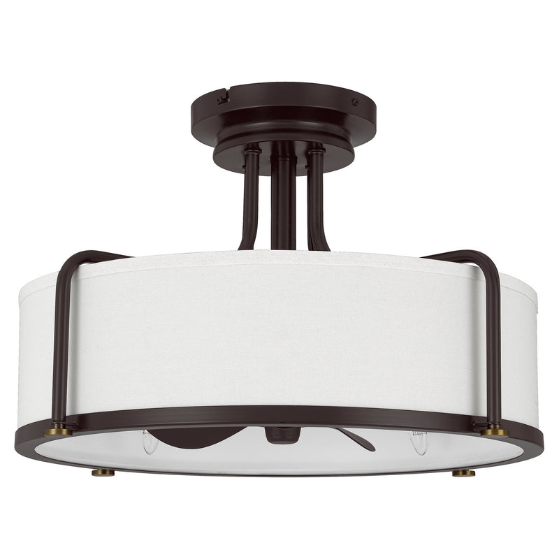 Quoizel CAV3121WT Four Light Fandelier, Western Bronze