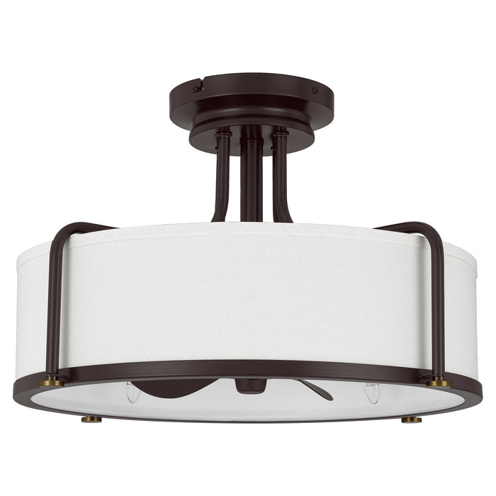 Quoizel CAV3121WT Four Light Fandelier, Western Bronze