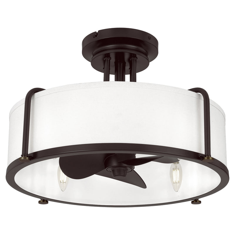 Quoizel CAV3121WT Four Light Fandelier, Western Bronze