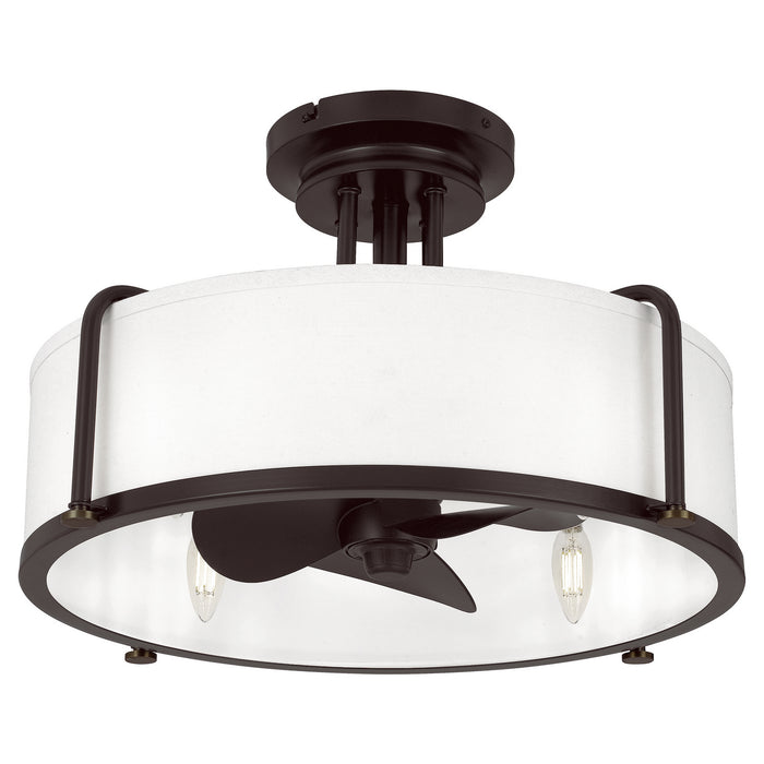Quoizel CAV3121WT Four Light Fandelier, Western Bronze