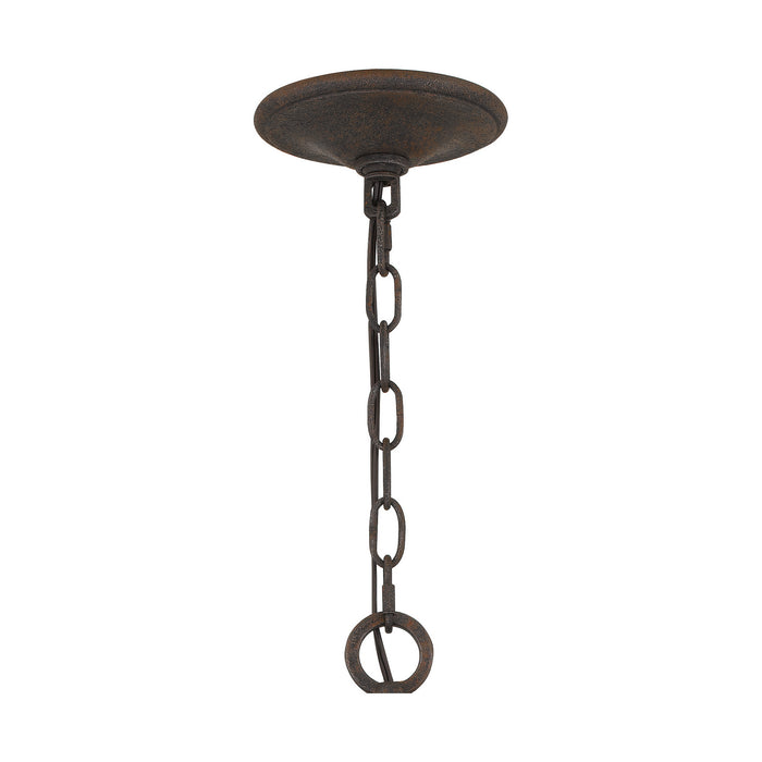 Quoizel FSN3525RK Six Light Pendant, Rustic Black