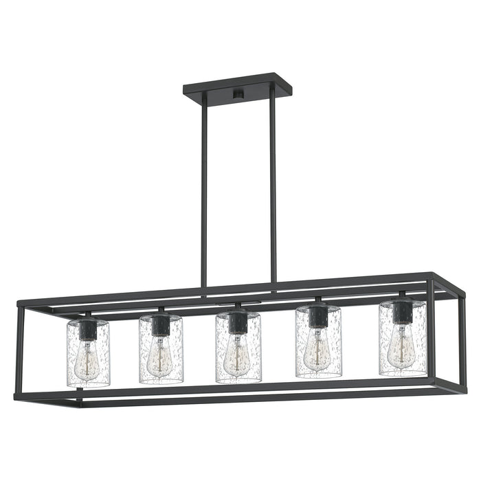 Quoizel NHR3538OZ Five Light Linear Chandelier, Old Bronze