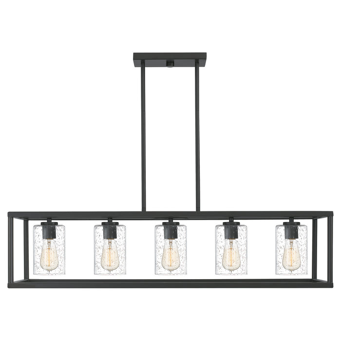 Quoizel NHR3538OZ Five Light Linear Chandelier, Old Bronze
