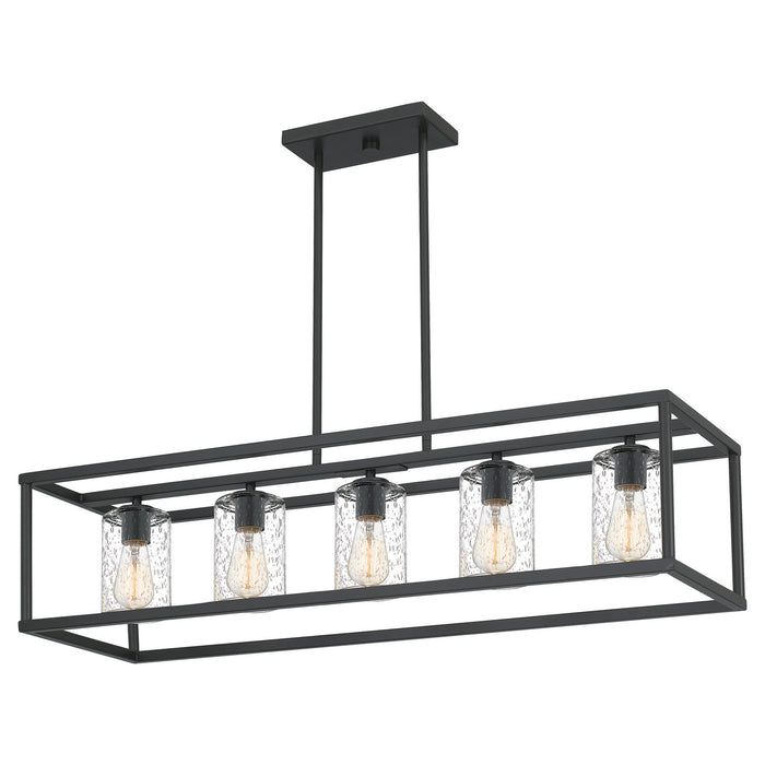 Quoizel NHR3538OZ Five Light Linear Chandelier, Old Bronze