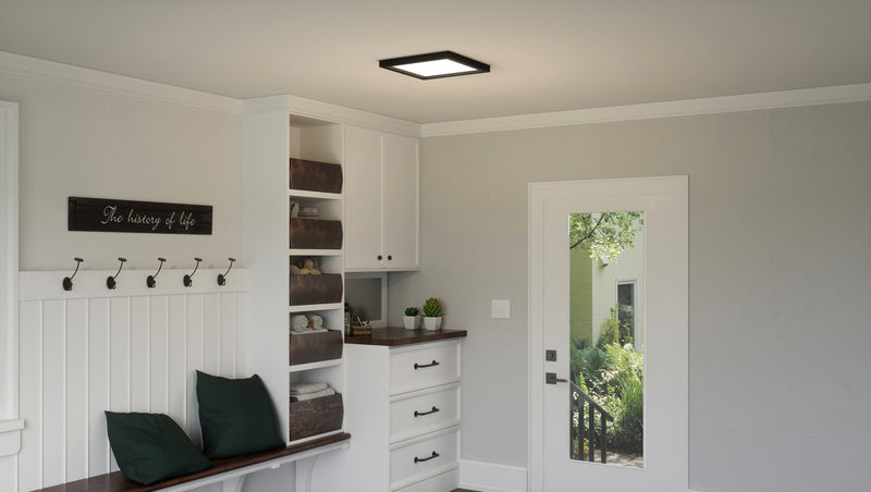 Quoizel OST1615EK LED Flush Mount, Earth Black