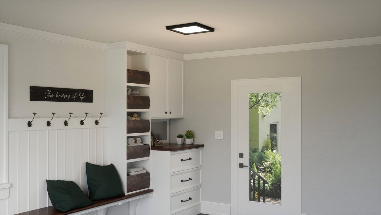 Quoizel OST1615EK LED Flush Mount, Earth Black