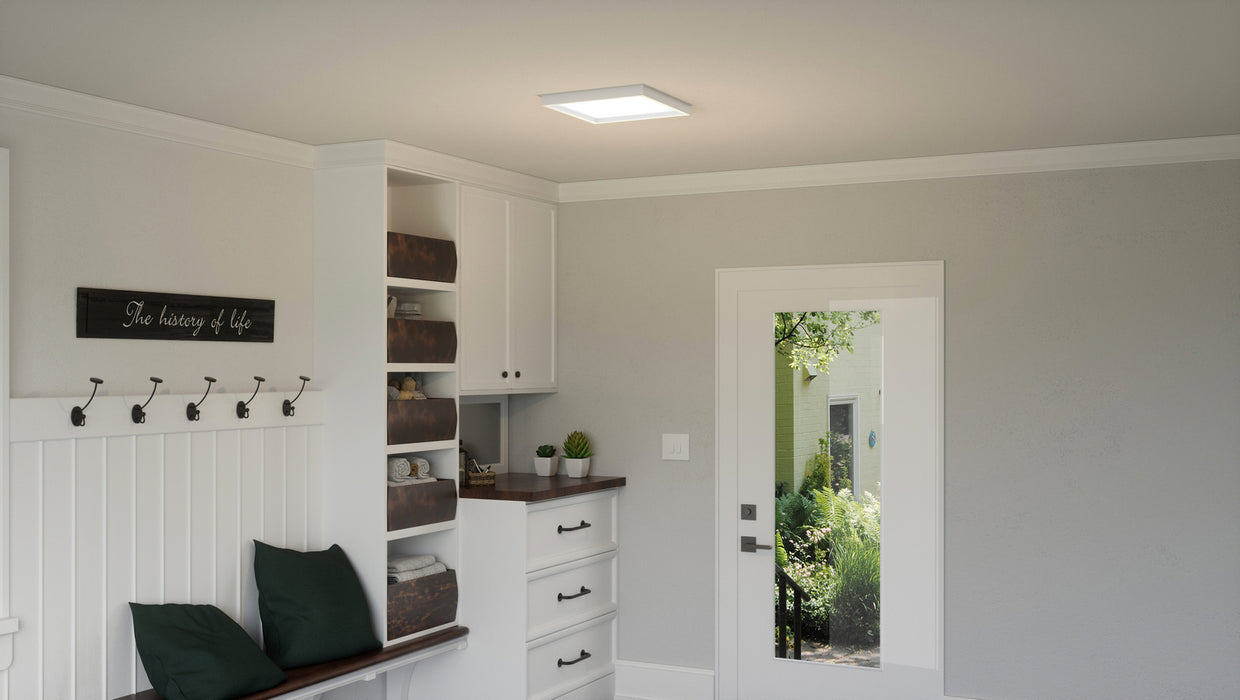 Quoizel OST1615W LED Flush Mount, Matte White