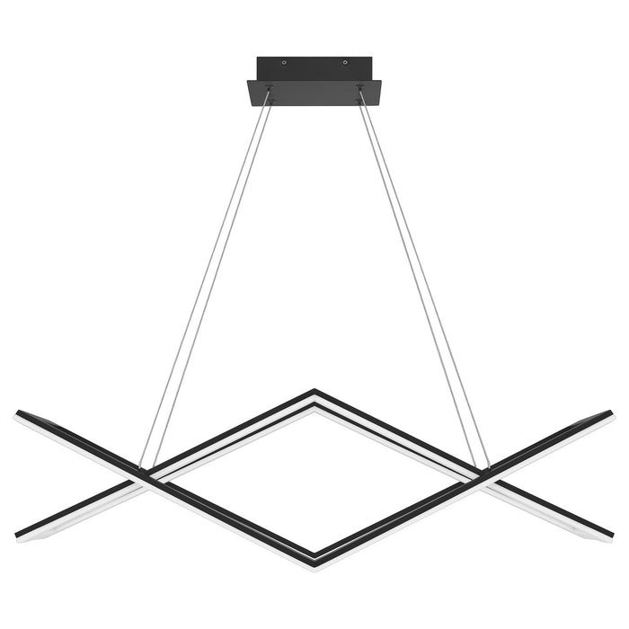 Quoizel PCNEW136MBK LED Linear Chandelier, Matte Black