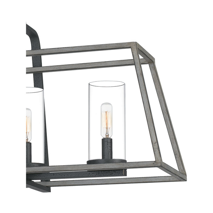 Quoizel QF5277DO Five Light Linear Chandelier, Distressed Iron