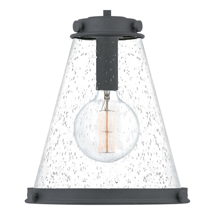 Quoizel QP5260MB One Light Mini Pendant, Mottled Black