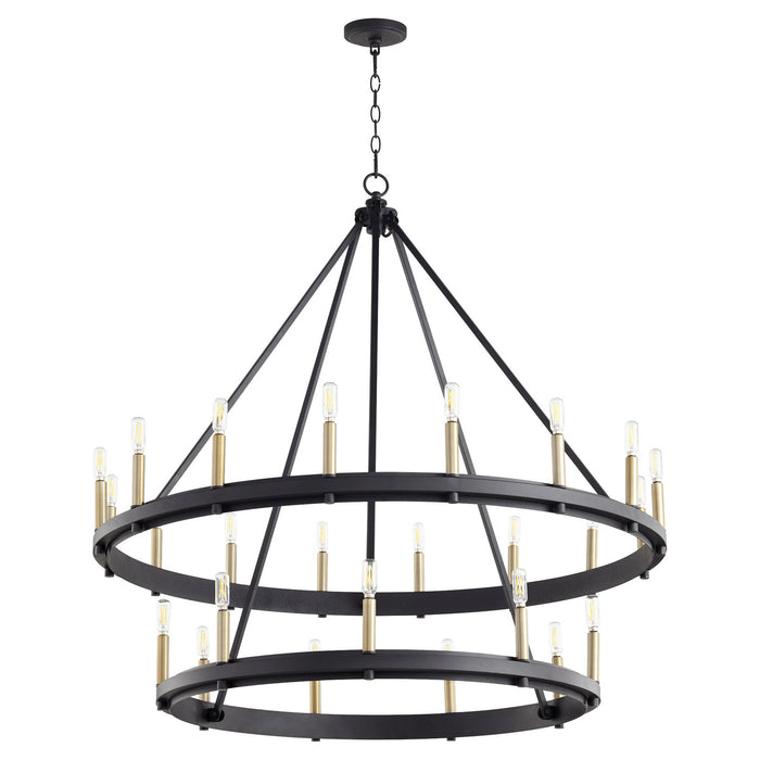Quorum 611-25-69 25 Light Chandelier, Textured Black