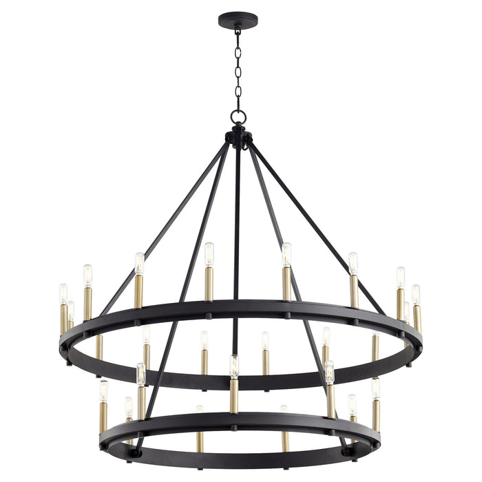 Quorum 611-25-69 25 Light Chandelier, Textured Black