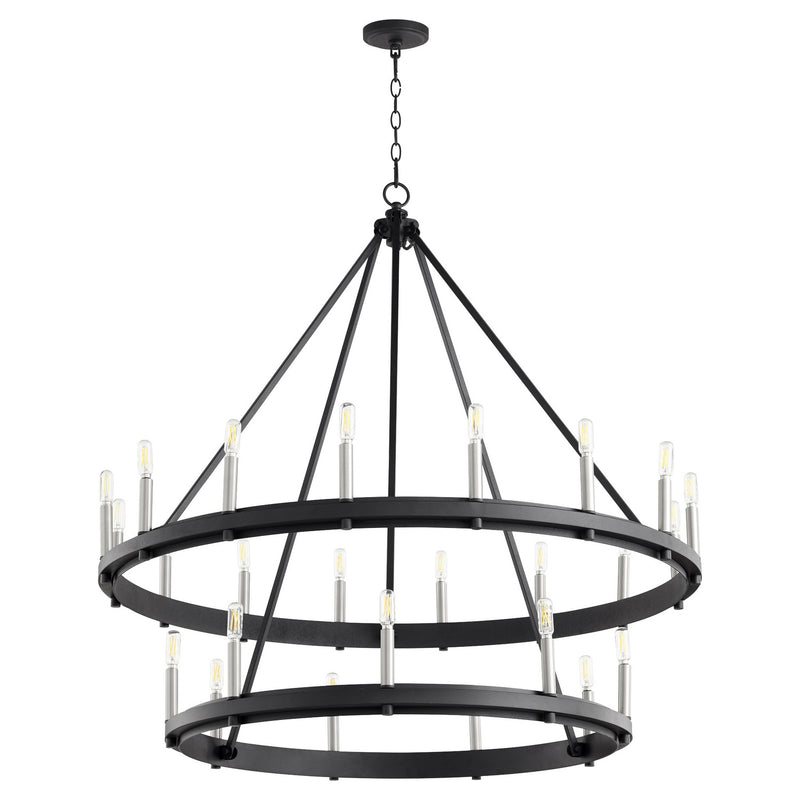 Quorum 611-25-69 25 Light Chandelier, Textured Black