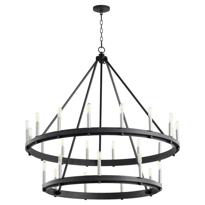 Quorum 611-25-69 25 Light Chandelier, Textured Black