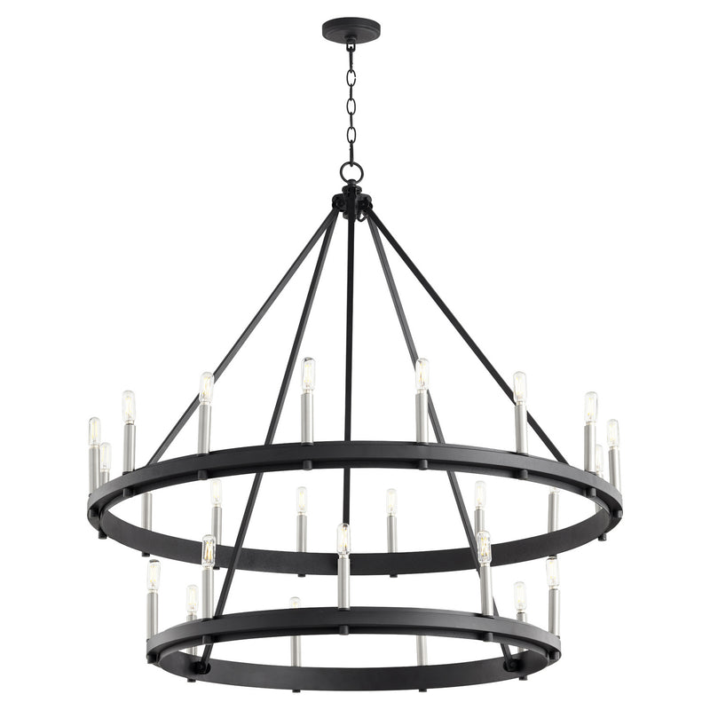 Quorum 611-25-69 25 Light Chandelier, Textured Black