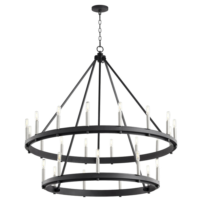 Quorum 611-25-69 25 Light Chandelier, Textured Black