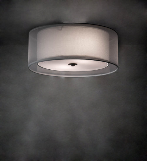 Meyda Tiffany 219587 Three Light Flushmount, Oil Rubbed Bronze