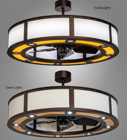 Meyda Tiffany 226750 LED Chandel-Air, Mahogany Bronze