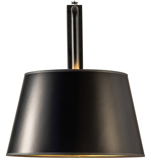 Meyda Tiffany 229057 One Light Swing Arm Wall Sconce, Matte Black
