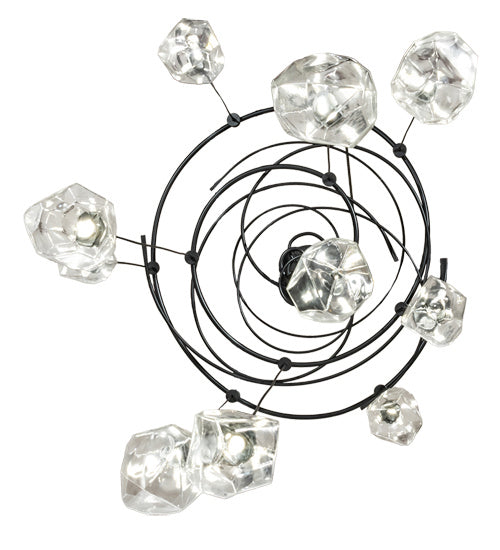Meyda Tiffany 232067 Ten Light Pendant, Solar Black