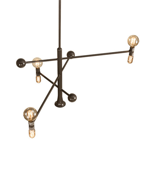 Meyda Tiffany 233051 LED Chandelier, Black Fox Glossy