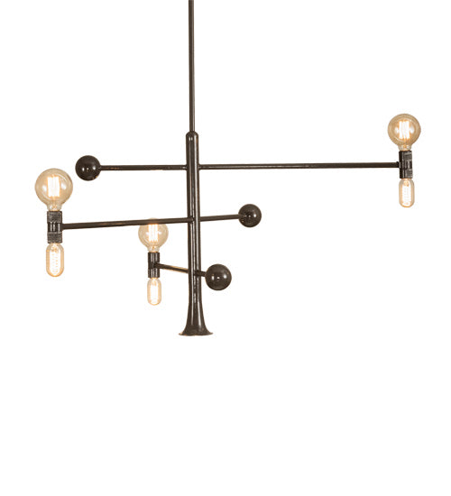 Meyda Tiffany 233051 LED Chandelier, Black Fox Glossy