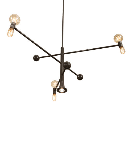 Meyda Tiffany 233051 LED Chandelier, Black Fox Glossy