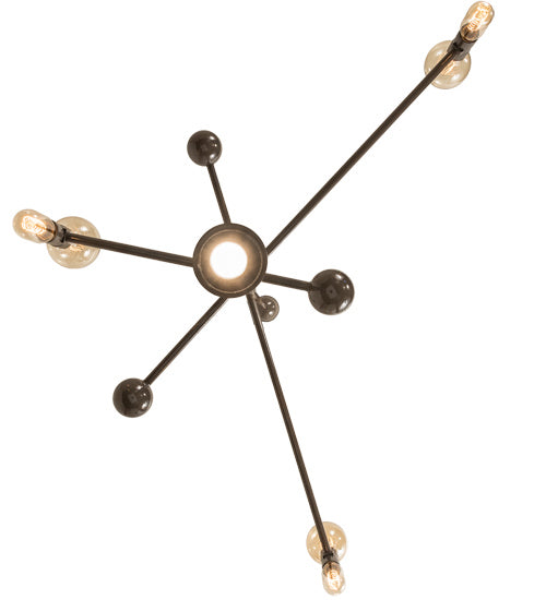 Meyda Tiffany 233051 LED Chandelier, Black Fox Glossy