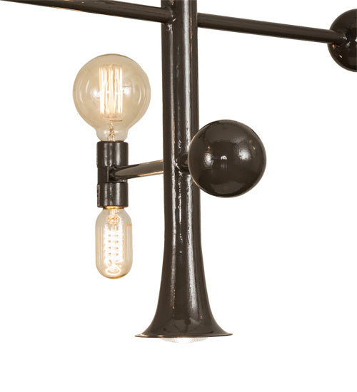 Meyda Tiffany 233051 LED Chandelier, Black Fox Glossy